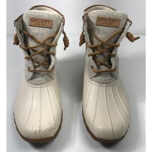 Sperry Women's Saltwater Wool Embossed Thinsulate Duck Boot 9M Waterproof